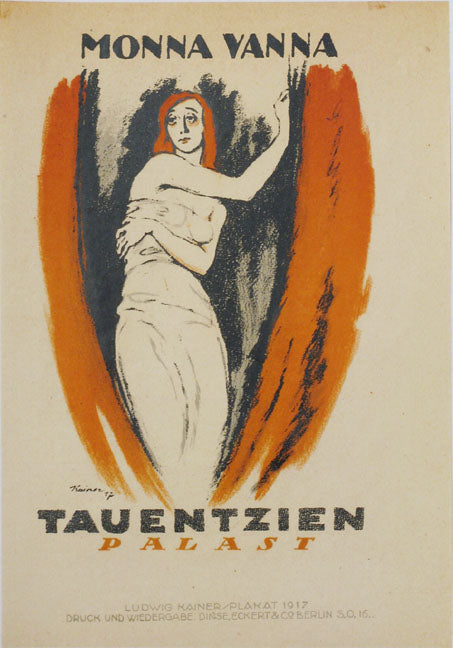 Original poster Monna Vanna  German Film by Ludwig Kainer (Das Plakat facsimile)