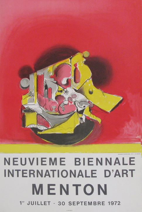Graham Sutherland original poster - La Roche (rock) 1972 Galerie Maeght