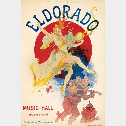 Cheret - Eldorado  Courrier Francais  original poster