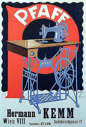 Hohlwein, Pfaff - Hermann Kemm, Nahmaschine, c. 1912