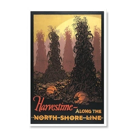 Harvestime Along the North Shore Line Notecard Set
