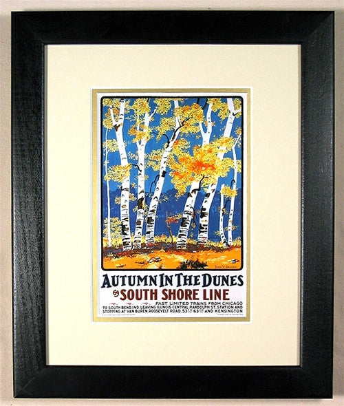 Autumn In The Dunes - Matted And Framed