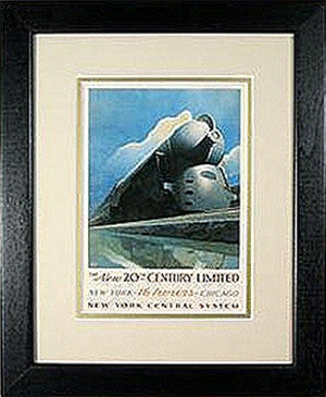 New 20th Century Limited - Matted And Framed