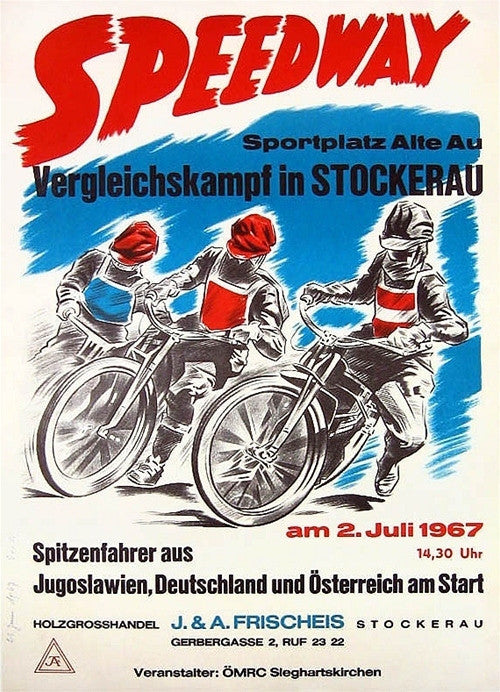 Anonymous,  Speedway  Vergleichskampf in Stockerau, 1967