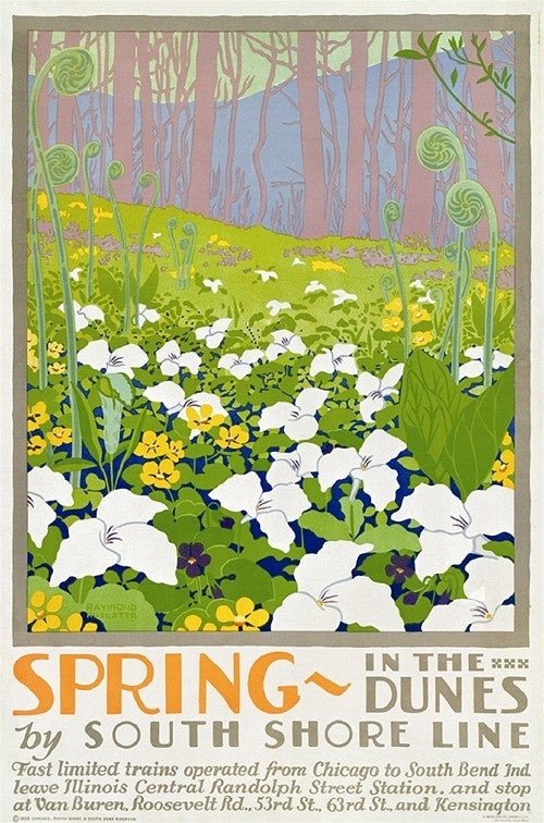 Huelster, Spring In the Dunes by the South Shore Line  - Numbered Limited Edition