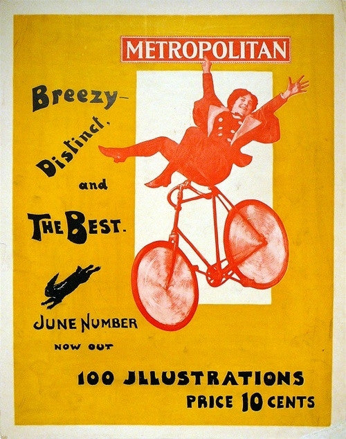 Original American Literary Poster, Anonymous, Metropolitan - June, c. 1895
