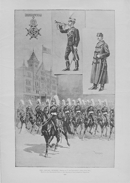 De Thulstrup, Columbian Exposition - The Chicago Hussars, 1893