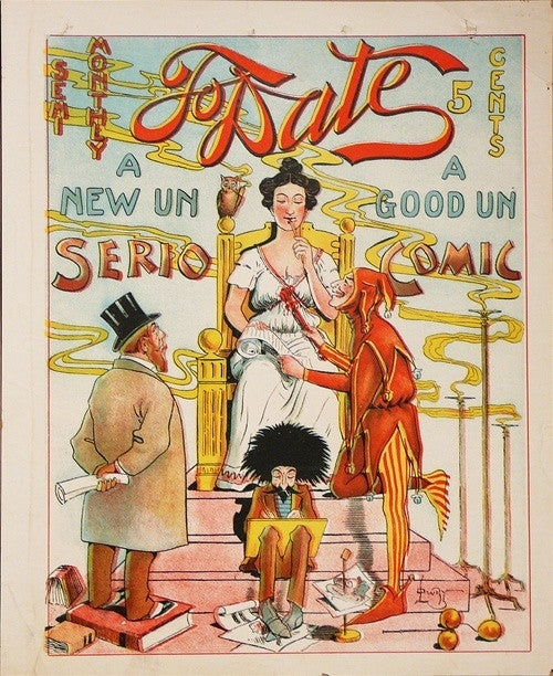 Original American Literary Poster, Lowry, To Date - Serio Comic, 1895