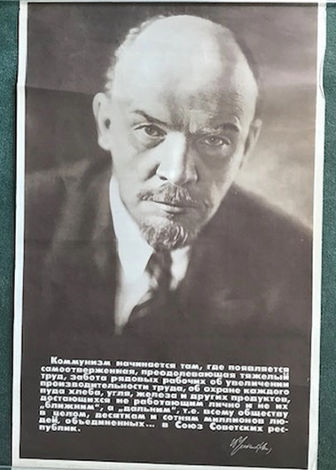 LENIN 150TH BIRTHDAY original 1982 Soviet Union poster