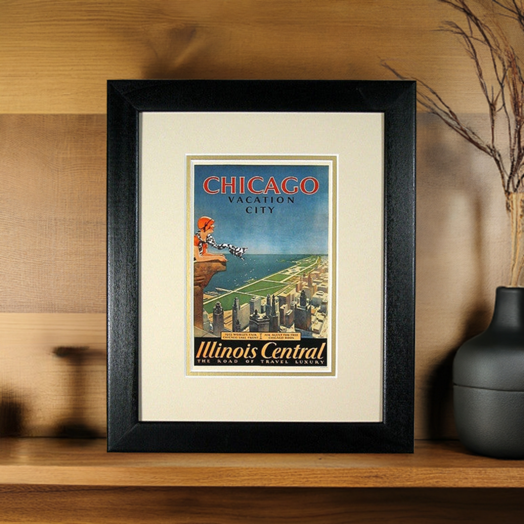 Chicago The Vacation City II - Matted and Framed