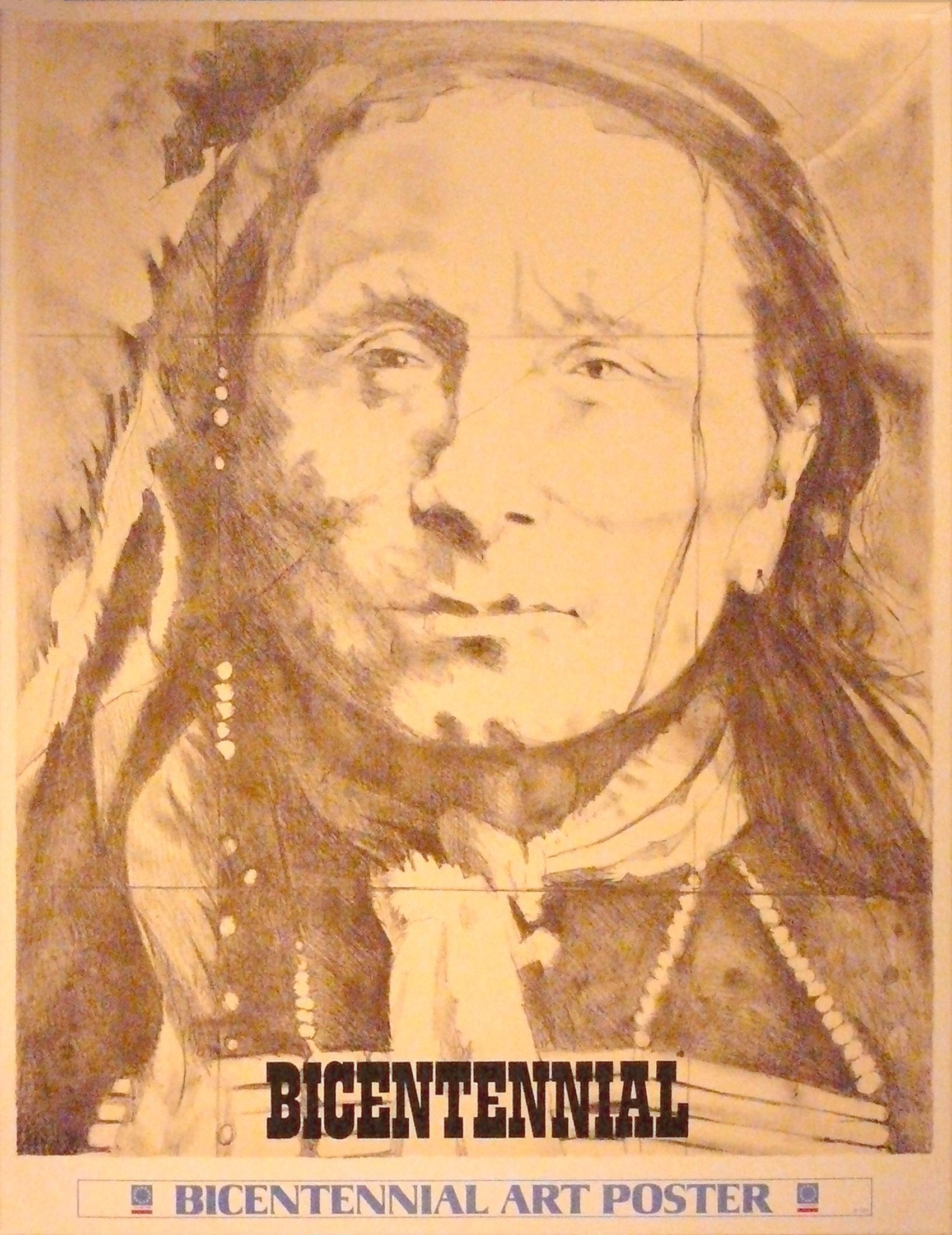 Barbara Sandler - Sitting Bull - 1976 Bicentennial original poster