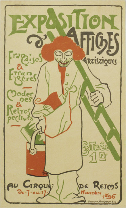 Original poster for a Poster Exhibition In Reims (Das Plakat facsimile c.1915) by Kalas