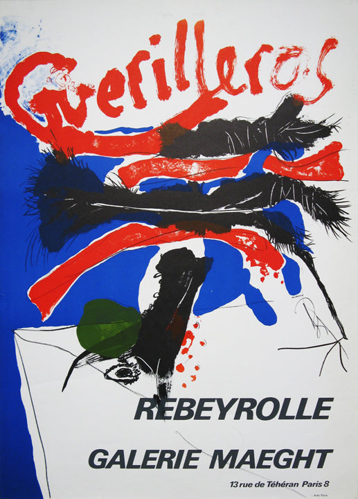 Rebeyrolle  Galerie Maeght Guerrilleros, 1969 original poster