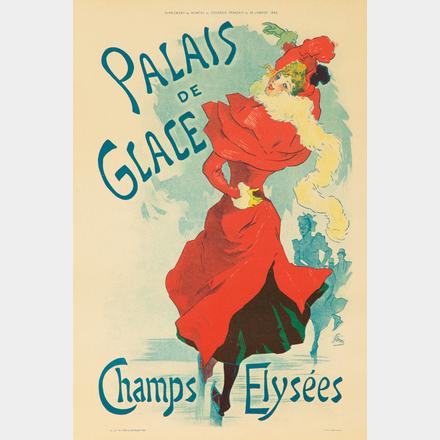 Cheret- Palais de Glace - 1893  Le Courrier français original poster