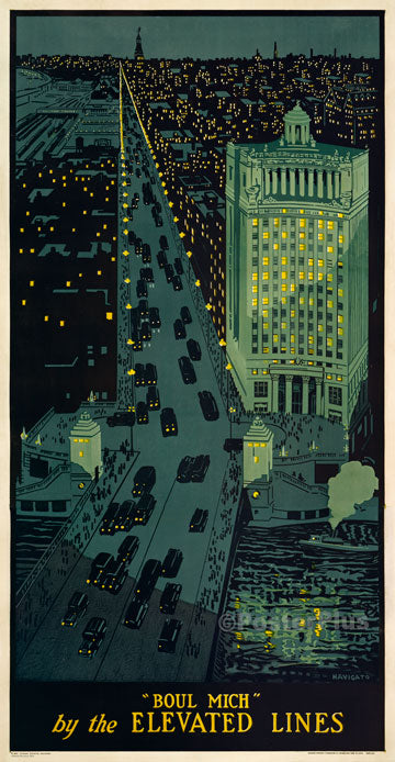 Boul Mich by the Elevated Lines Chicago 