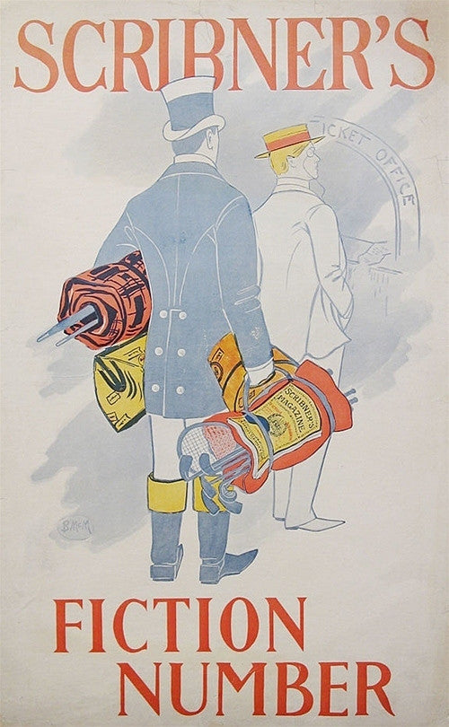 Original American Literary Poster, McManus, Blanche, Scribner's Fiction Number, c. 1896