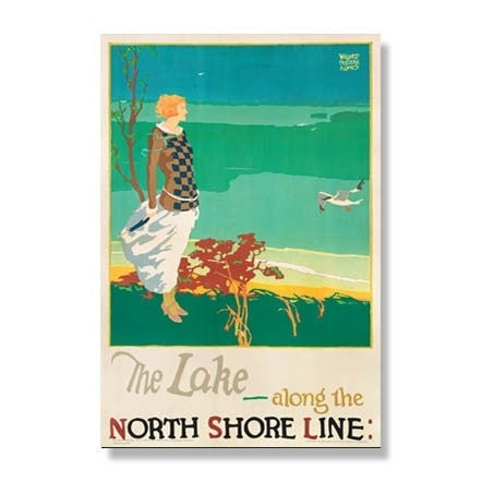 The Lake Along the North Shore Line Magnet