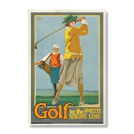 Golf by the North Shore Line Magnet