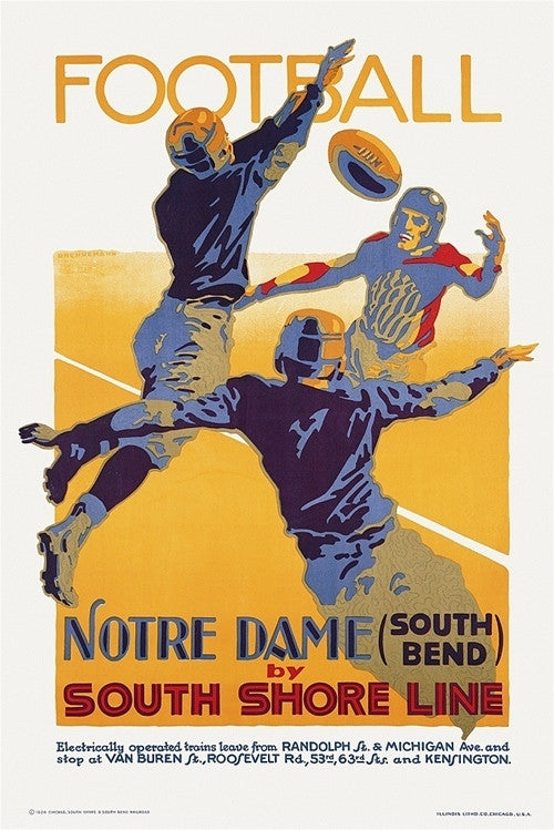 Otto Brenneman, Football Notre Dame by the South Shore Line