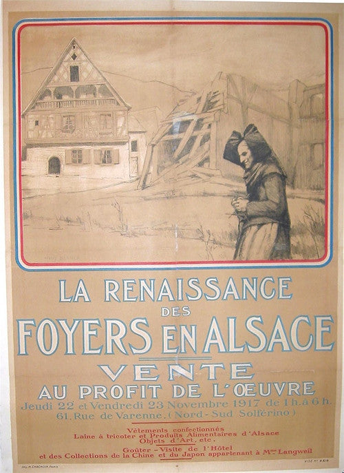 BENNER - LA RENAISSANCE DES FOYERS- ALSACE, 1917