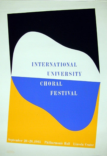 HINMAN, CHARLES - INTERNATIONAL UNIVERSITY CHORAL FESTIVAL, 1965