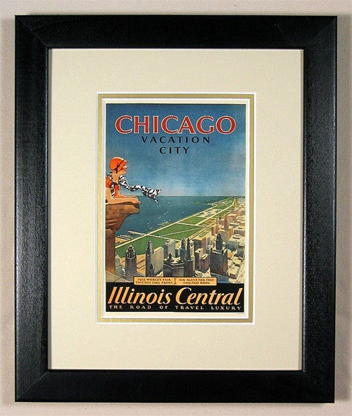 Chicago The Vacation City II - Matted and Framed