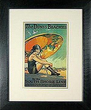 Dunes Beaches - Matted And Framed