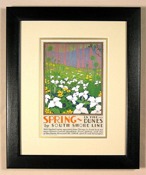 Spring In The Dunes - Matted And Framed