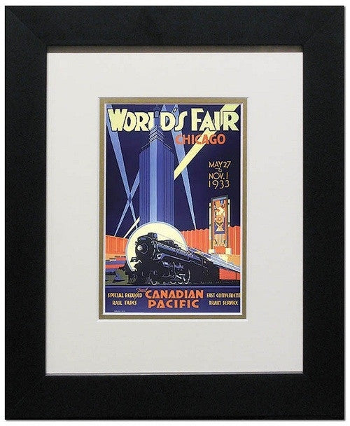 World's Fair Canadian Pacific - Matted And Framed
