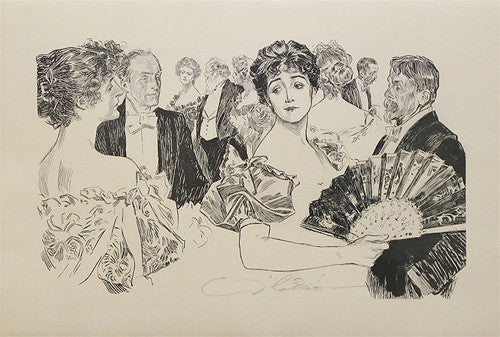 Gibson, Lady with Fan, c. 1896