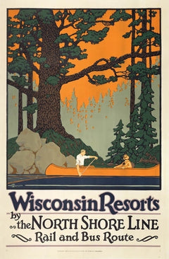Oscar Rabe Hanson, Wisconsin Resorts by The North Shore Line - Numbered  Limited Edition