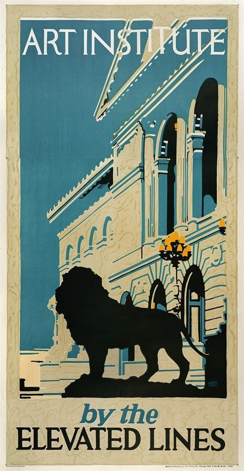 Willard Frederic Elmes, Art Institute by the Elevated Lines - Numbered Limited Edition