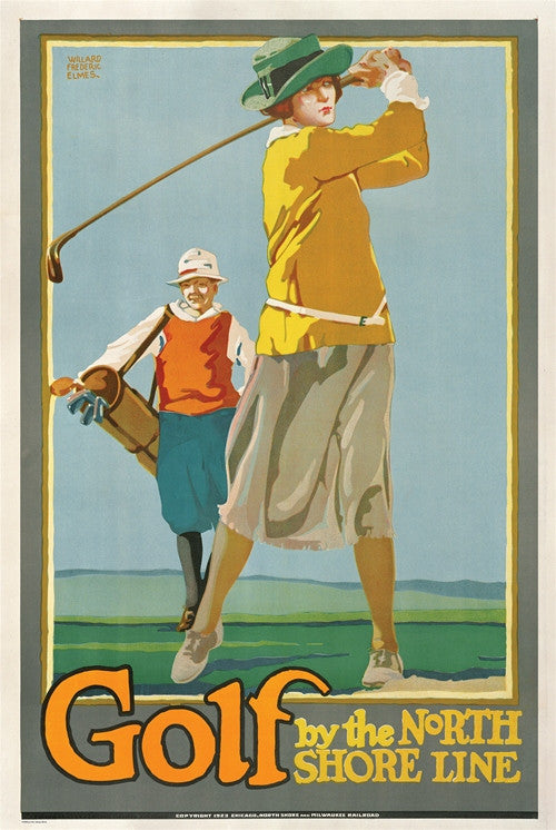 Willard Frederic Elmes, Golf by the North Shore Line - Numbered Limited Edition