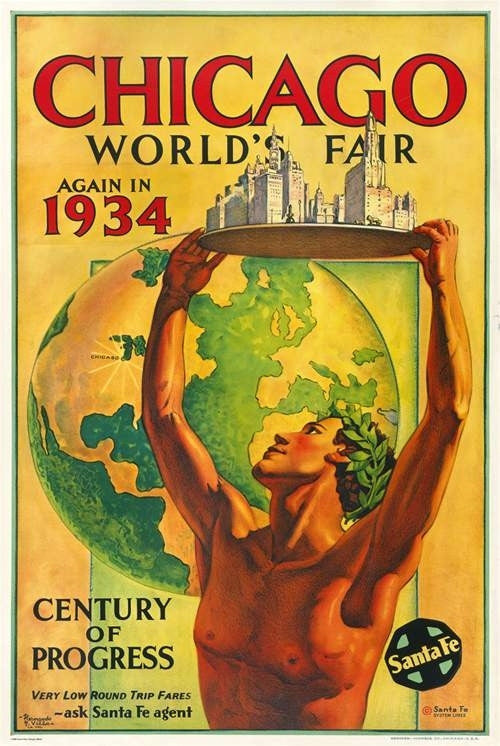 Hernando Villa, Chicago World&#39;s Fair, Santa Fe - A Century of Progress - Numbered Limited Edition