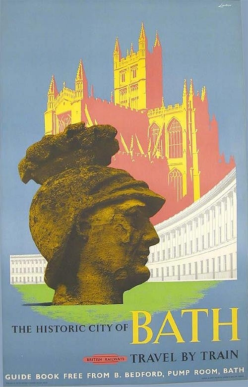 Lander, The Historic City of Bath - Travel by Train, c.1960