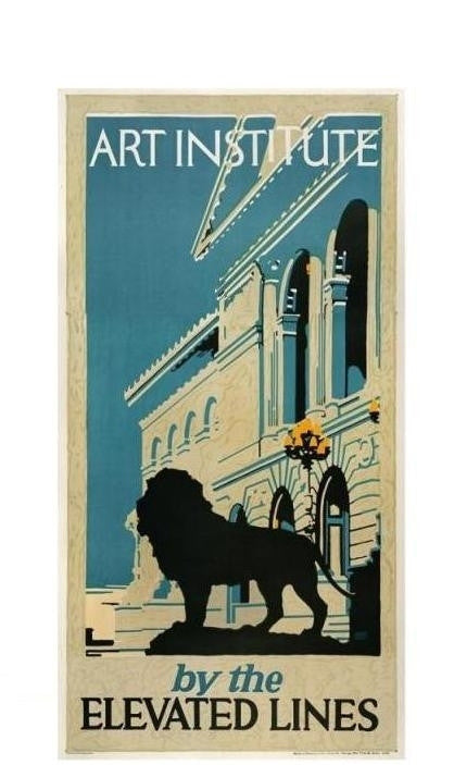 Willard Frederic Elmes, Art Institute by the Elevated Lines (Small Format) - Numbered Limited Edition