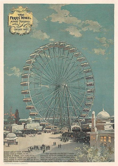 Graham, The Ferris Wheel - 1893 World's Fair Columbian Exposition - Numbered Limited Edition
