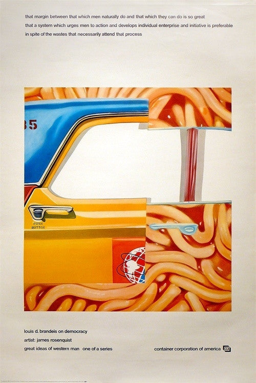 James Rosenquist - LOUIS BRANDEIS ON DEMOCRACY, 1969