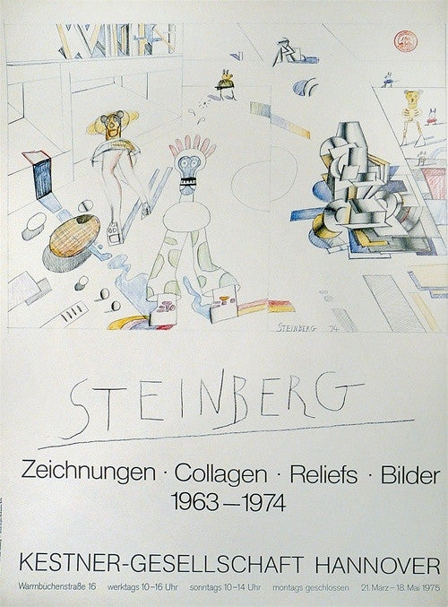 Saul Steinberg, Zeichnungen Collagen Reliefs Bilder Kestner Gesellschaft Exhibition, 1975