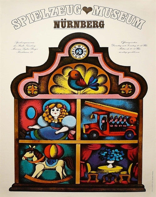 Anonymous, Spielzeug Museum Nurnberg - toy shelf, c. 1985