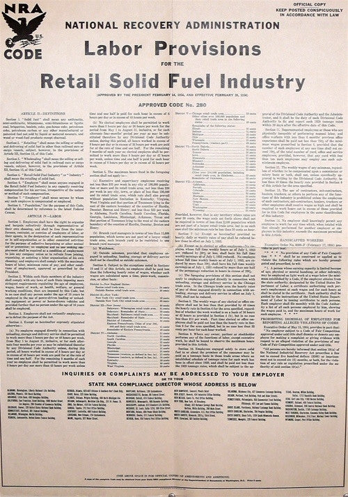 Anonymous, NRA Labor Provisions, 1934