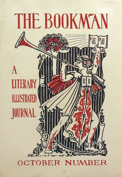 Original American Literary Poster, Anonymous, The Bookman - October, c.1895