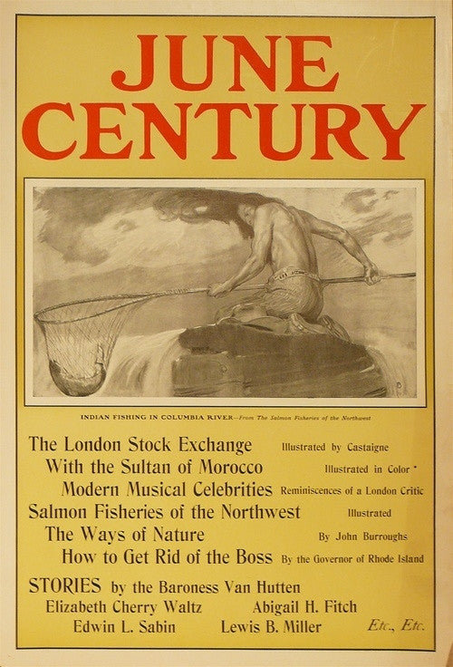 Original American Literary Poster, B., The Century - June, c.1896