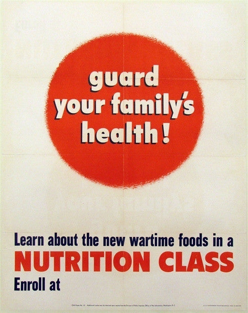 Unknown, Guard your family&#39;s health! Nutrition Class, 1943