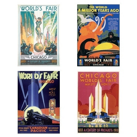 Chicago World's Fair Notecard Set Assortment