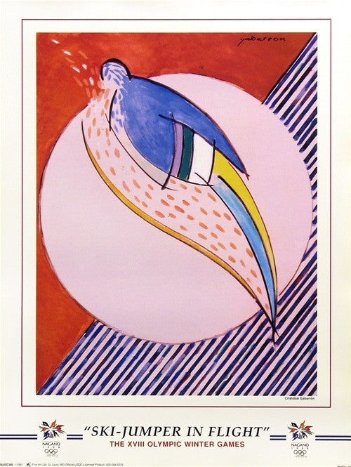 Gabarron, Ski-Jumper in Flight - Nagano, 1998