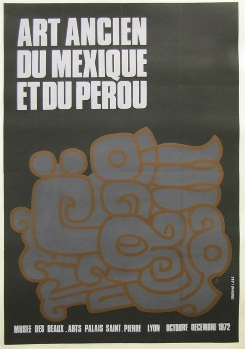 Art ancien du Perou 1956, Carlu Jean, Original Poster